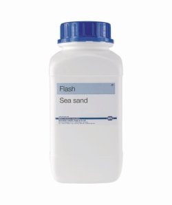 Seasand for Chromatographic columns | Description : Seasand, acid washed, calcined, pack of 1000 g
